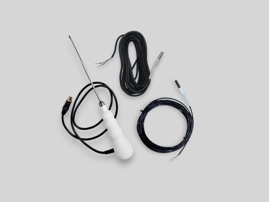 Wired temperature probes sensors